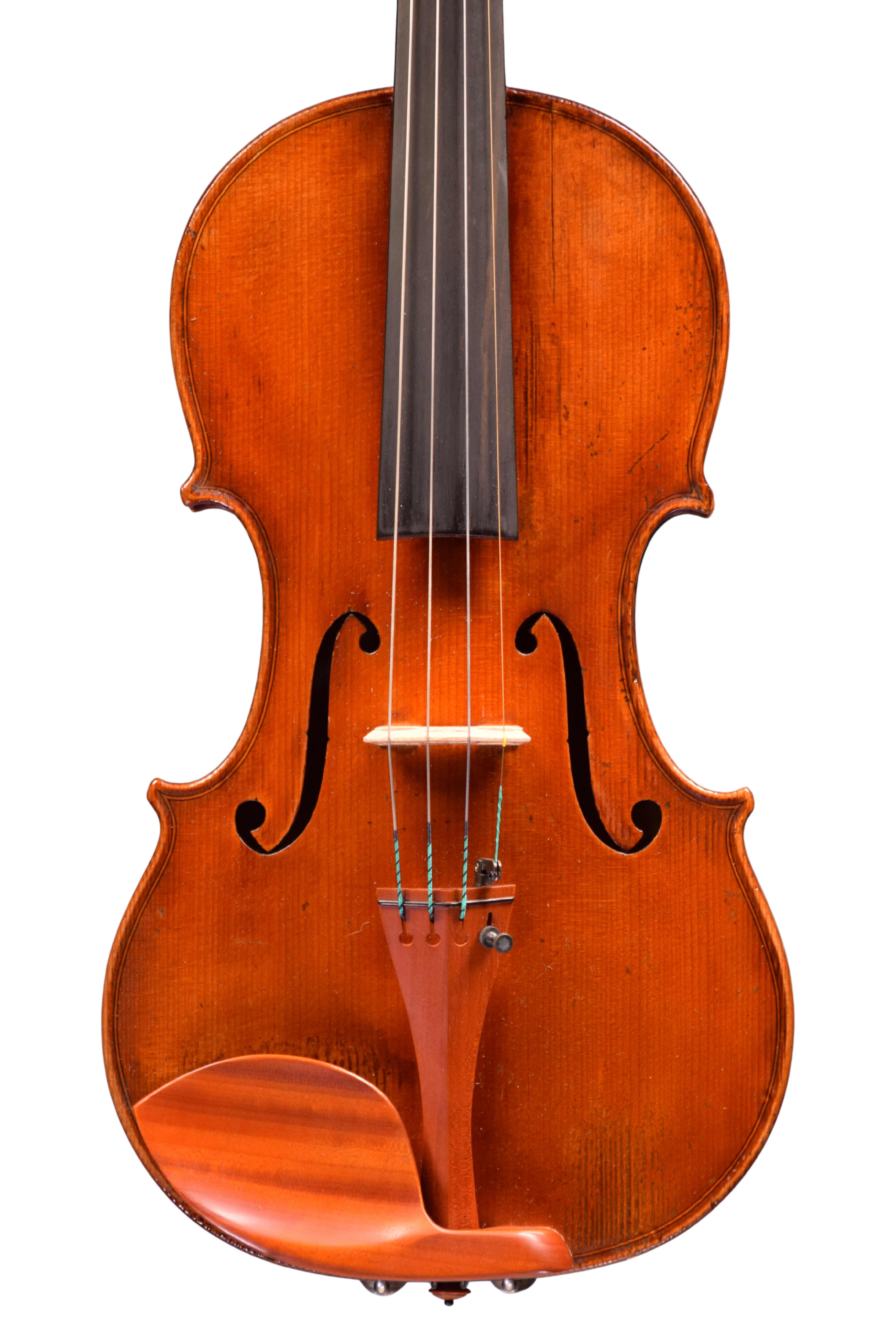 Front of violin by James Briggs for sale