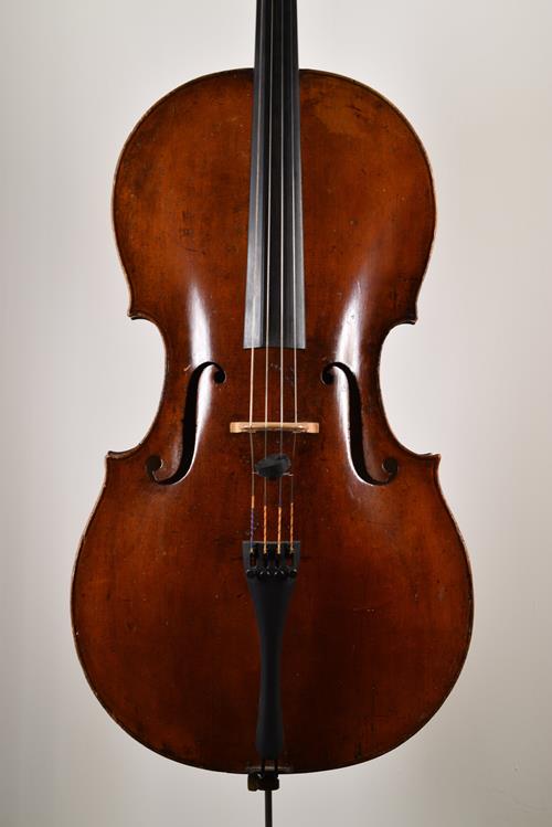 Antique German cello front