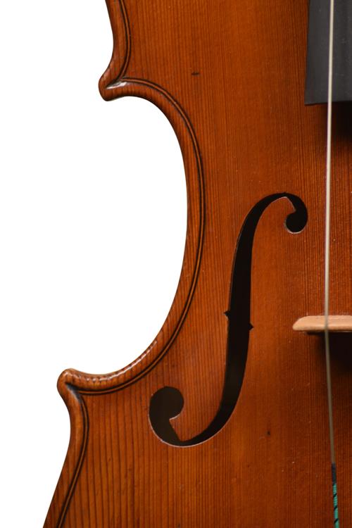 F hole detail Giovanni Schwartz violin