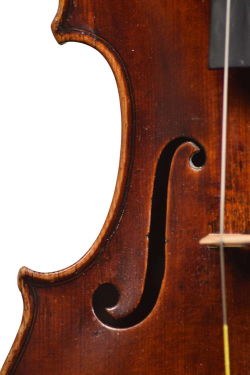 Bass side f hole Mayr violin