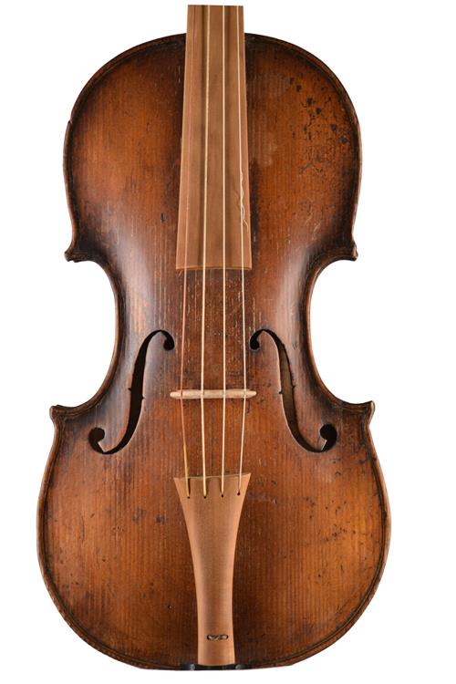 Front of baroque set up violin for sale