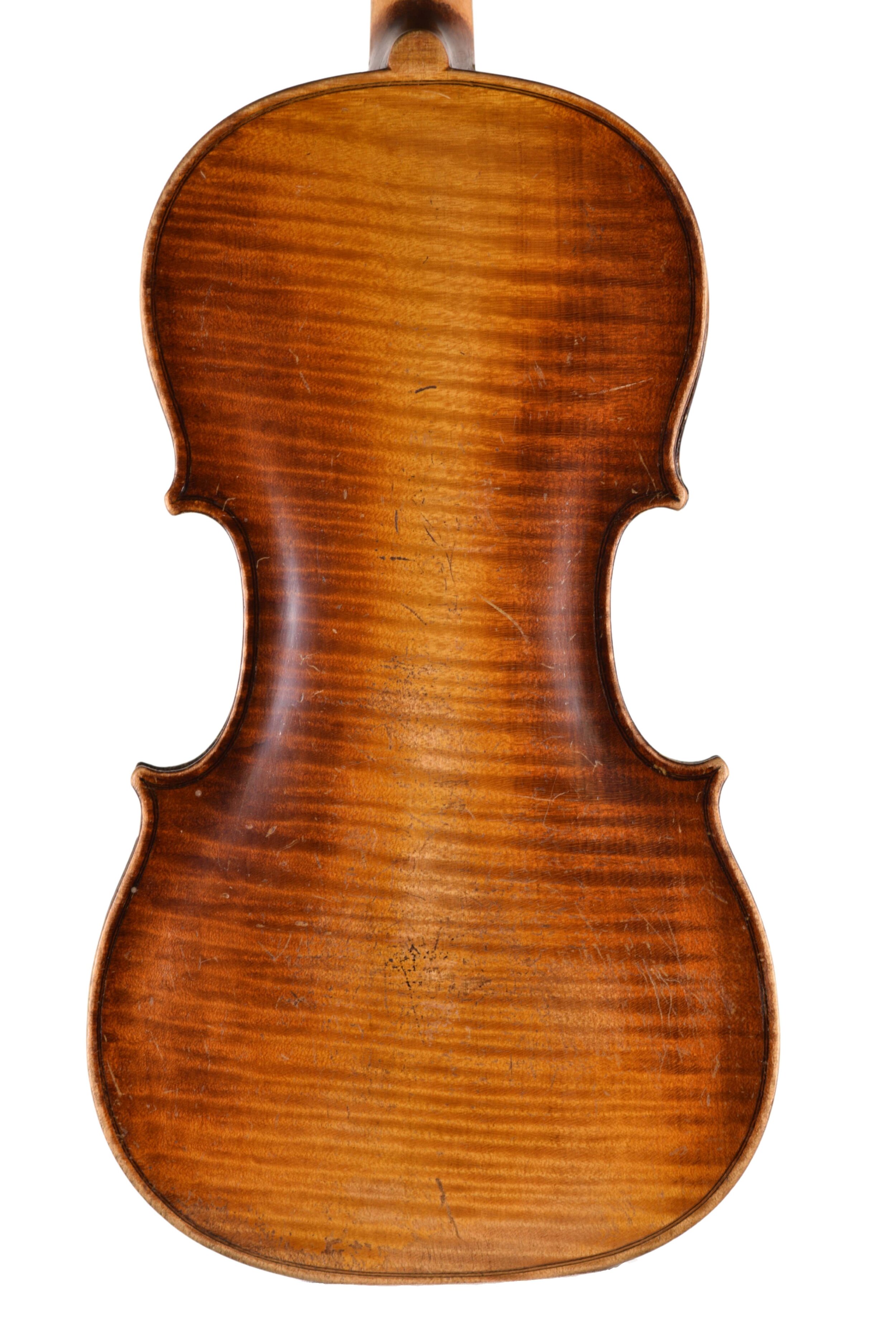 Czech 3/4 size antique violin back