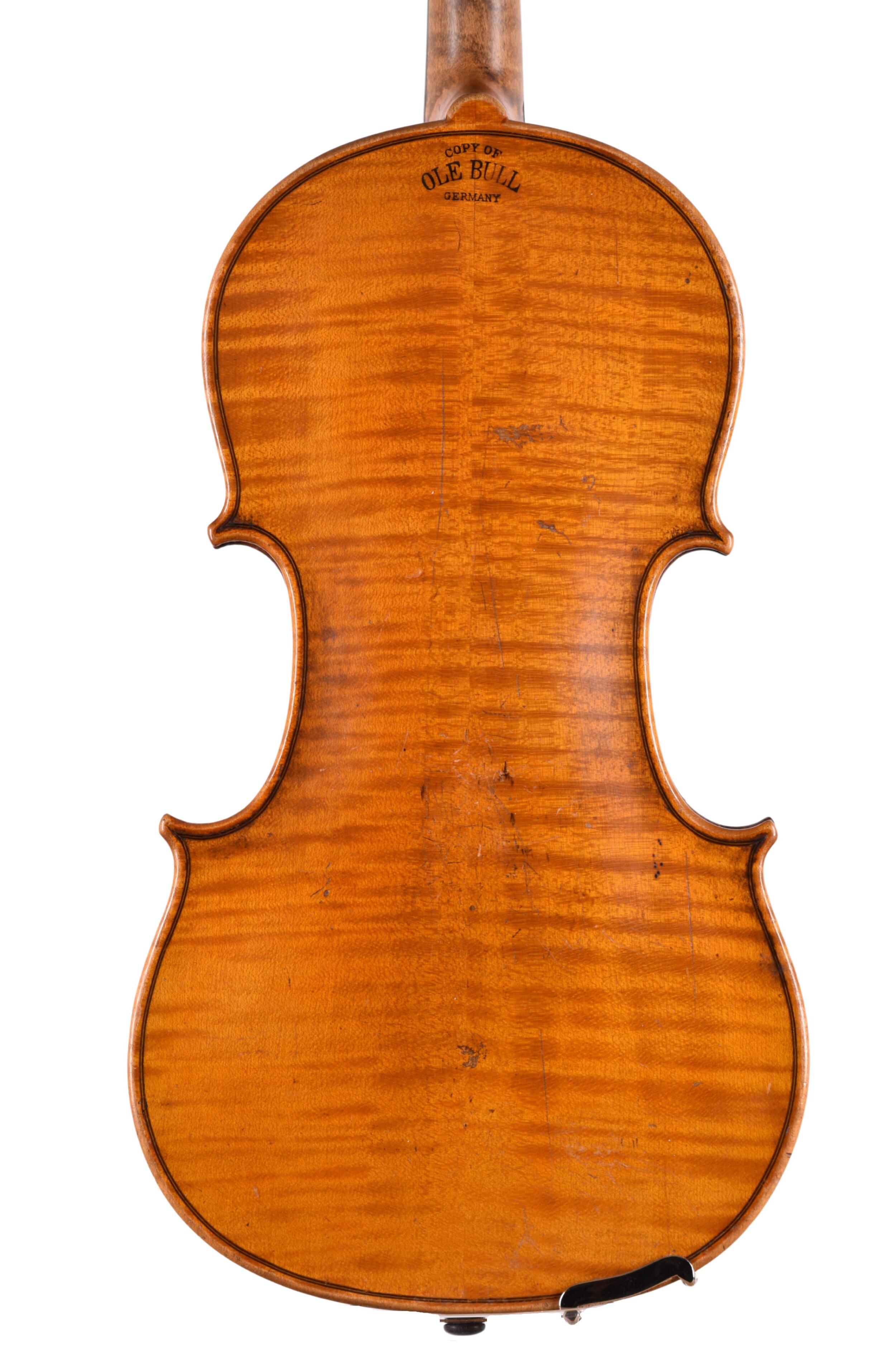 Antique German violin back