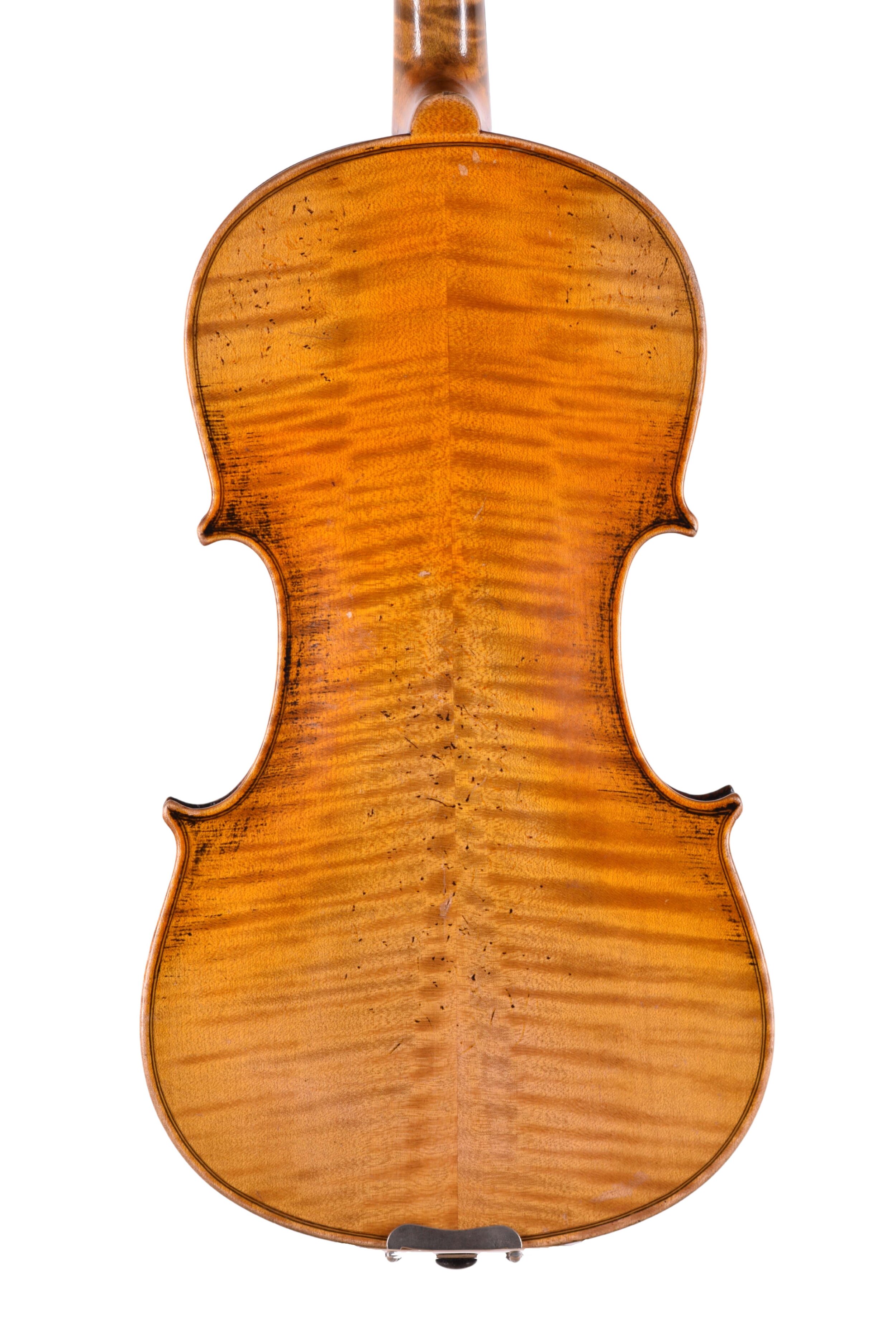Antique German violin c. 1900 back