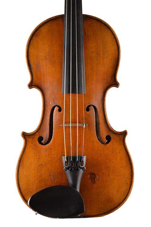 Antique Czech violin front
