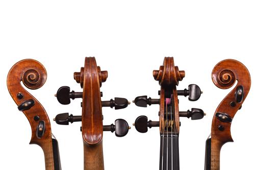 Piero Parravicini violin scrolls