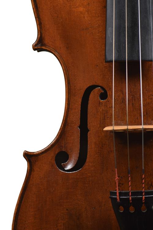 Bass f hole Johnson violin