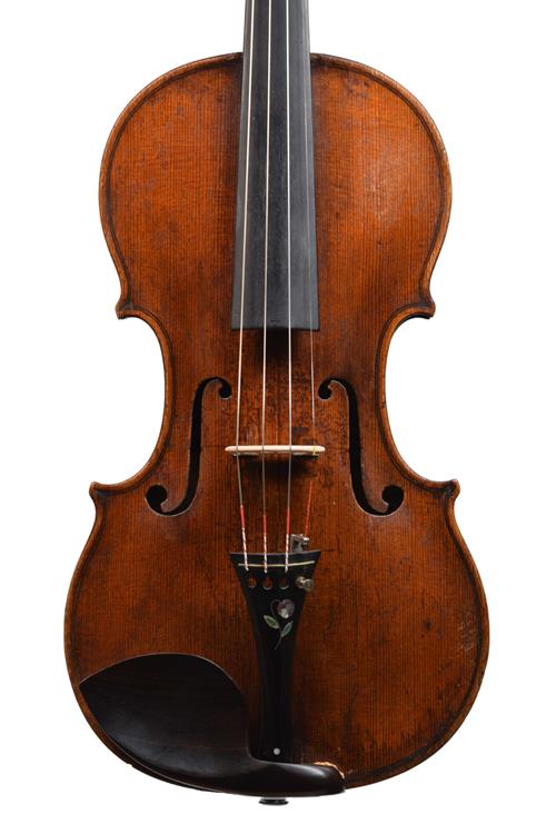 German Ficker family violin Stainer front