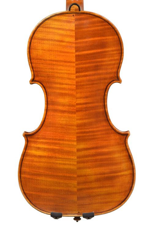 Back of del Gesu violin by William Luff