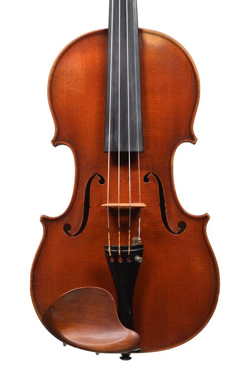 Front of 1874 Vuillaume showing Stradivari mode...