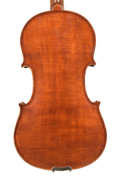 Back of the Sommerville fiddle made in Bathgate...