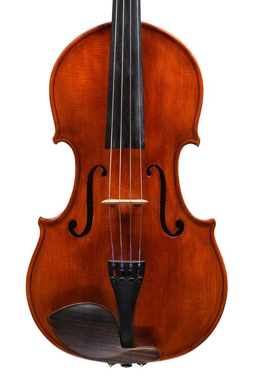 Front of the Piper viola showing personal model...