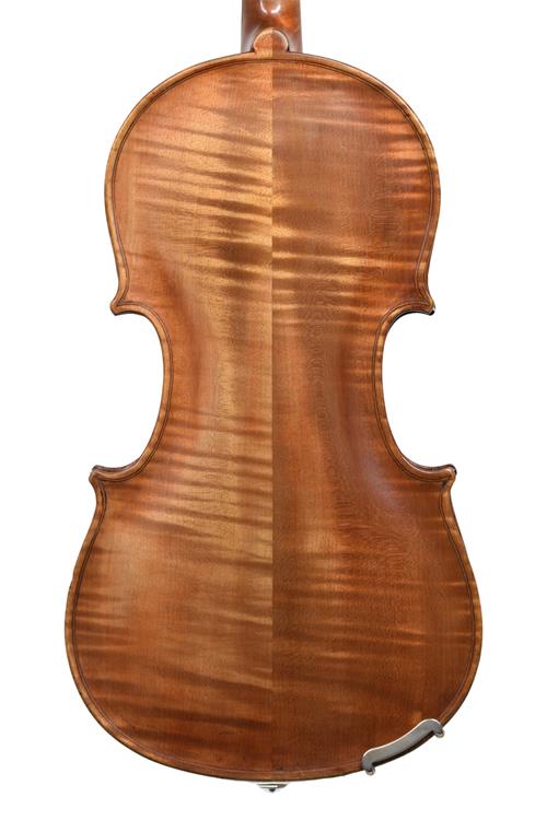 Back of violin by Alexander Murdoch showing pal...