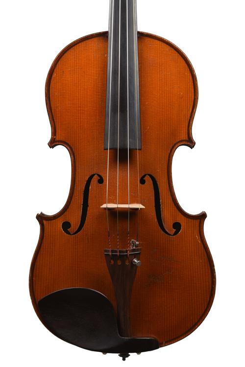 Front of French violin labelled Chipot-Vuillaum...