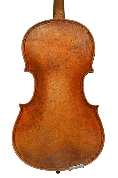 Back of Popara viola showing Brescian double pu...