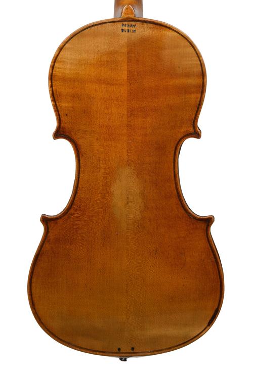 Back of Furber family violin made for Perry of ...