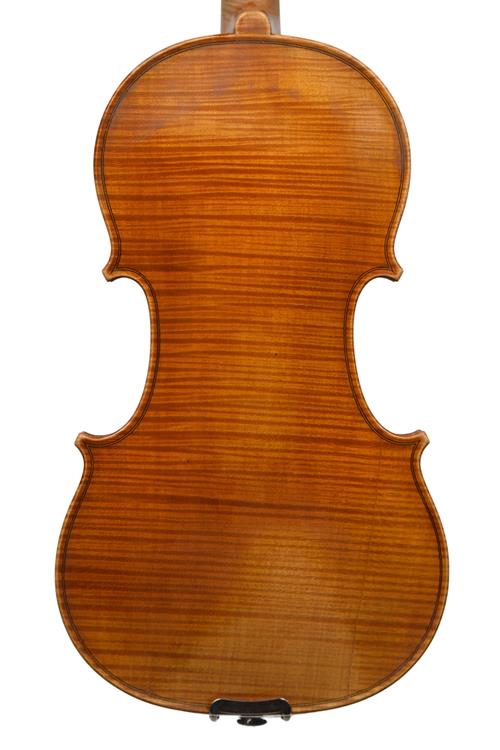 Back of violin by Hill and Sons Great Missenden