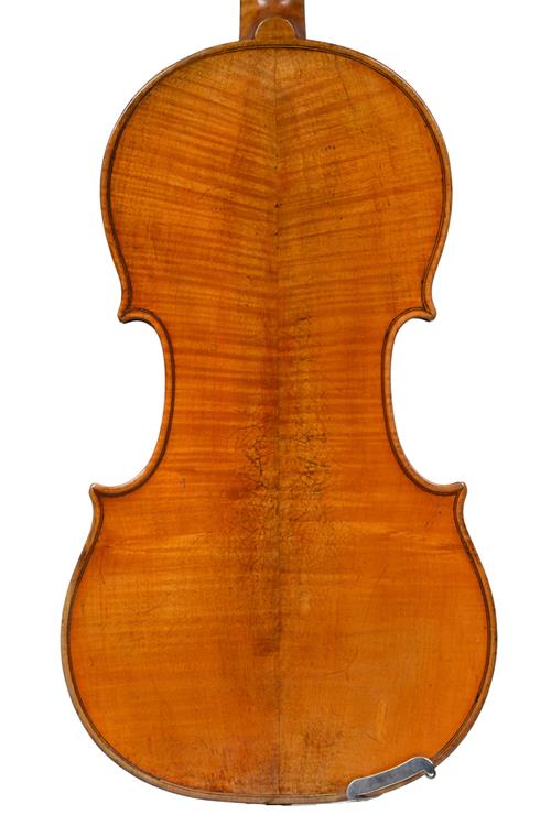 Back of violin made around 1820 by Charles Harr...