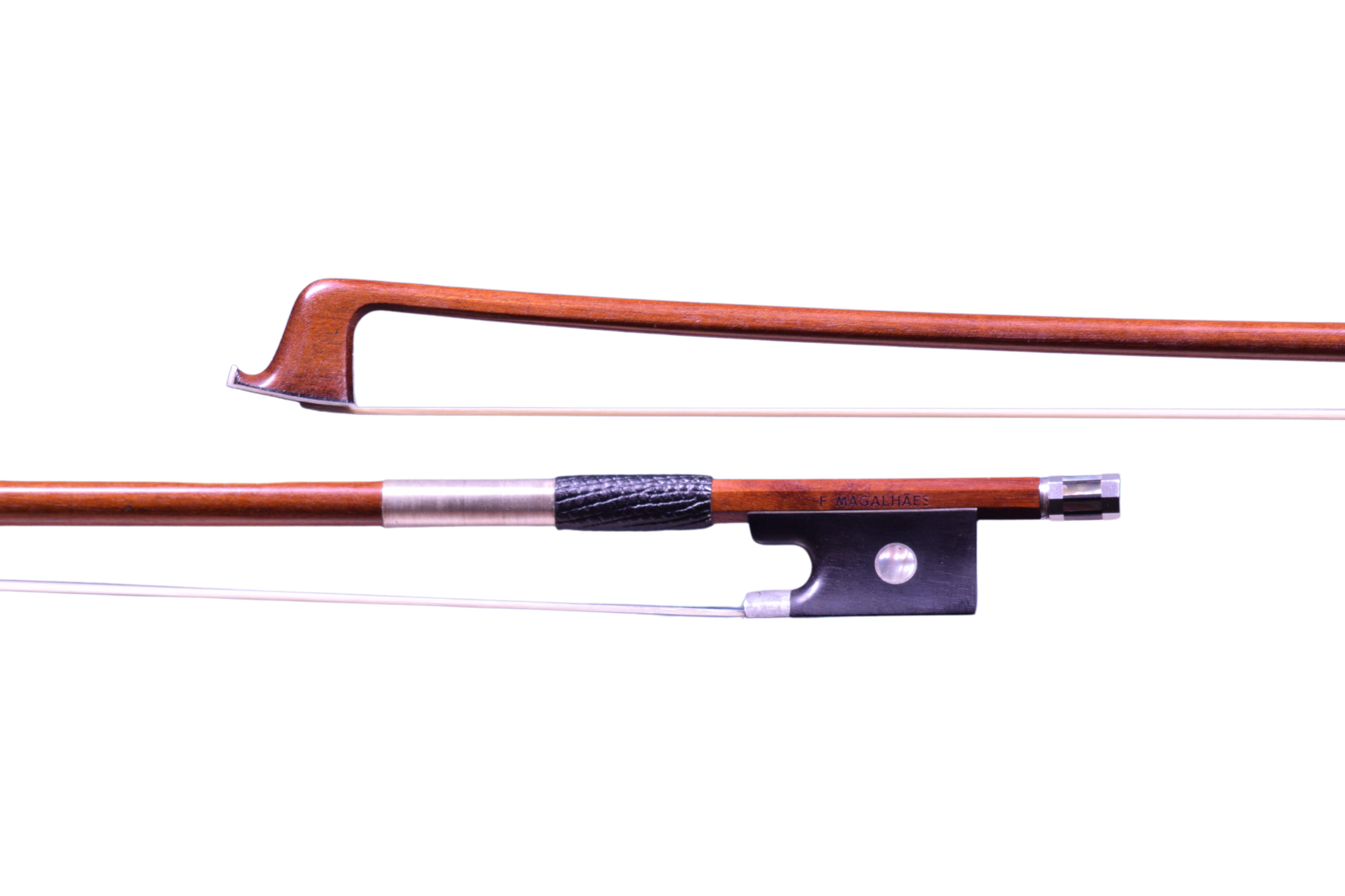 Violin bow by F. Magalhaes frog and head