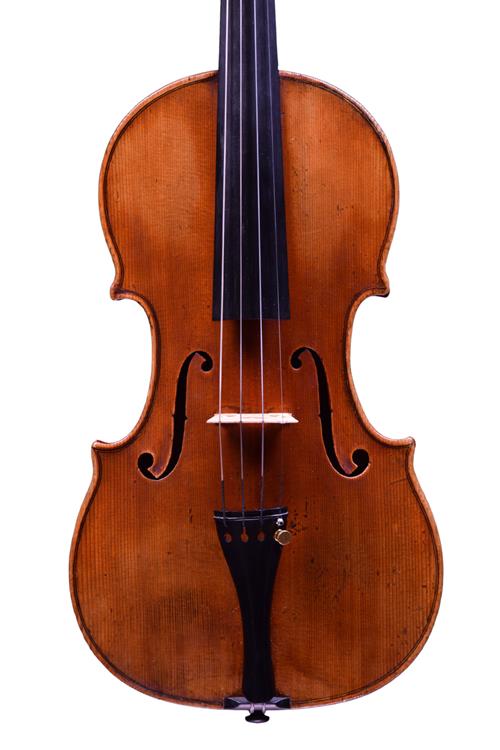 Front of Giovanni Francesco Pressenda violin fo...