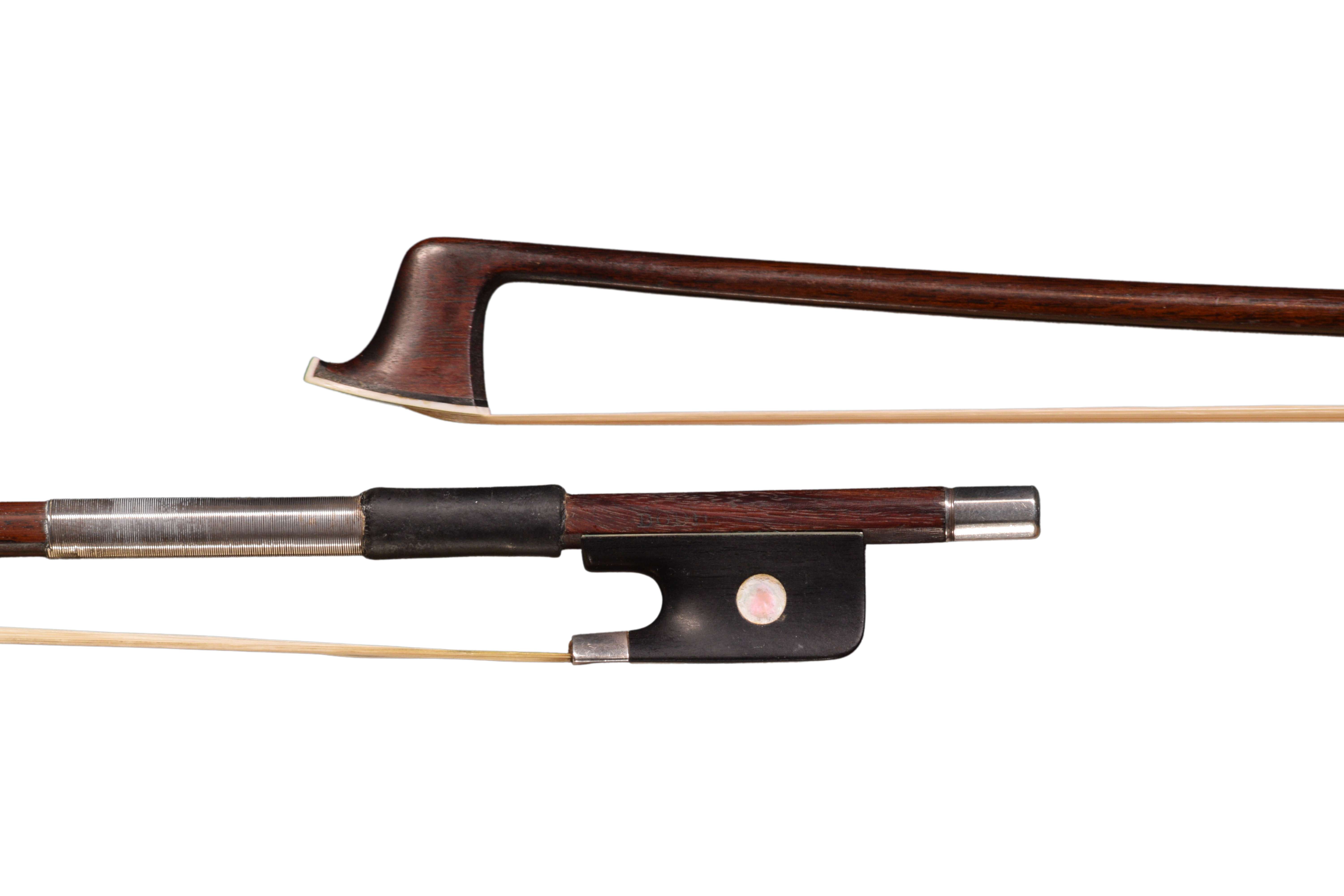 William Tubbs violin bow frog and head