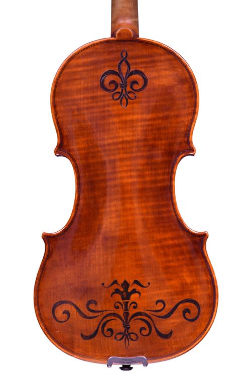 Seven eighth size Seidl violin back