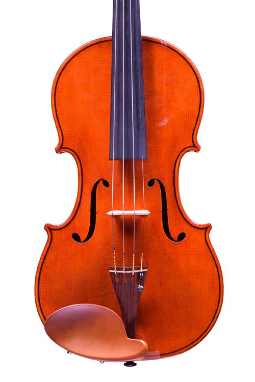 Front of violin by Geza Vadon made in Hungary
