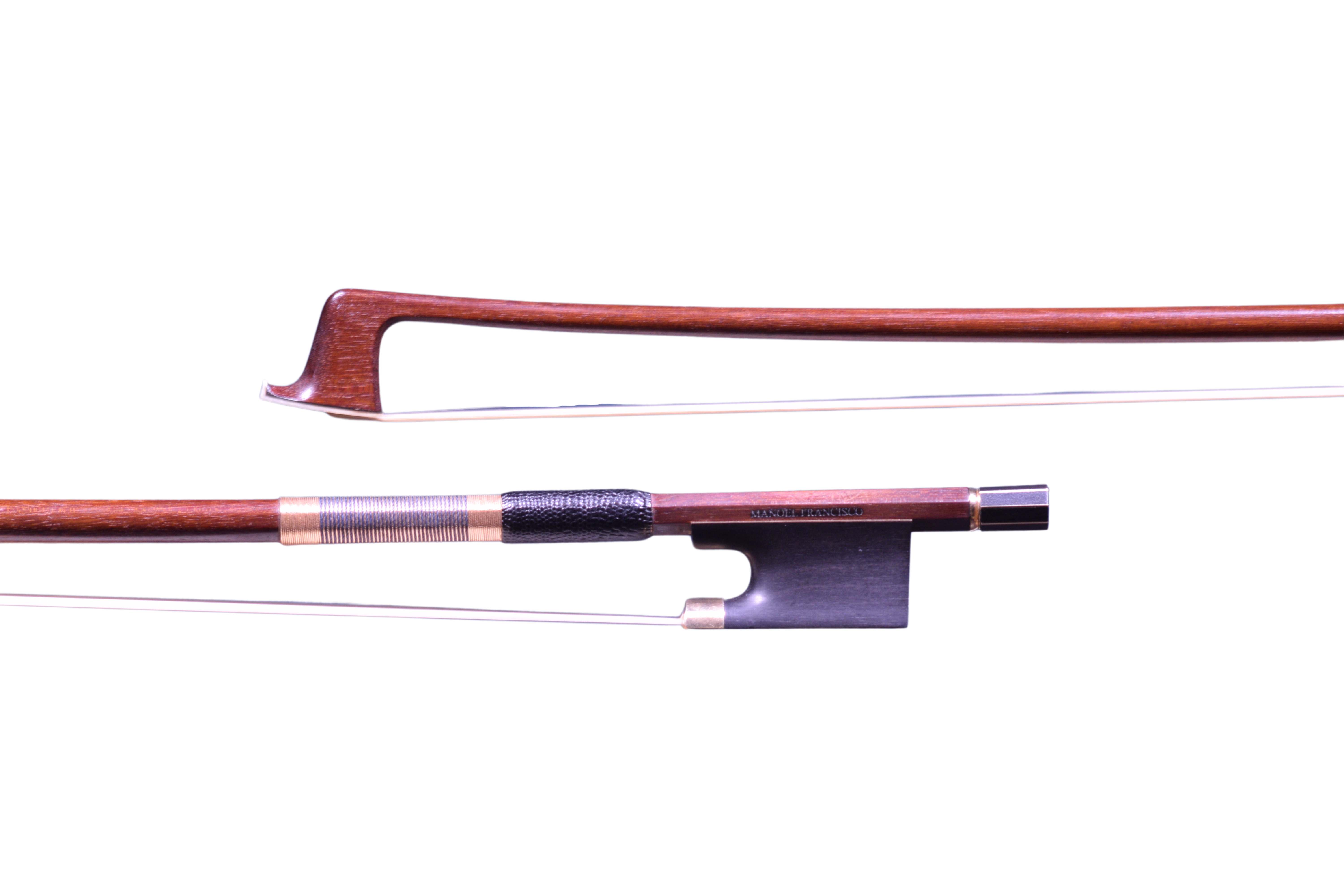 Francisco gold mounted violin bow frog and head