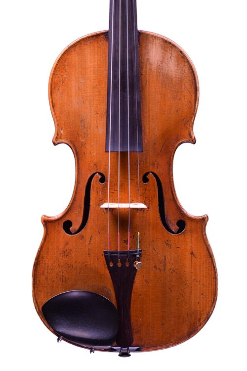 Francois Hippolyte Caussin violin front, made in Neufchateau circa 1870