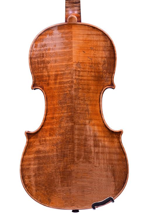 Francois Hippolyte Caussin violin back, made in Neufchateau circa 1870