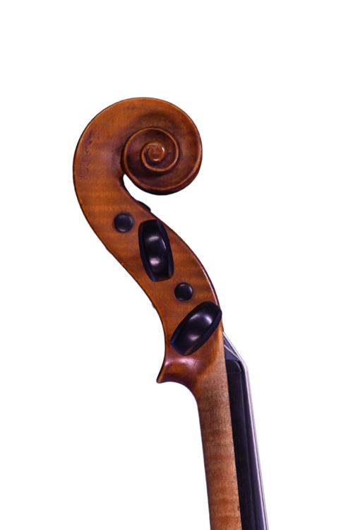 Alex Strachan violin scroll