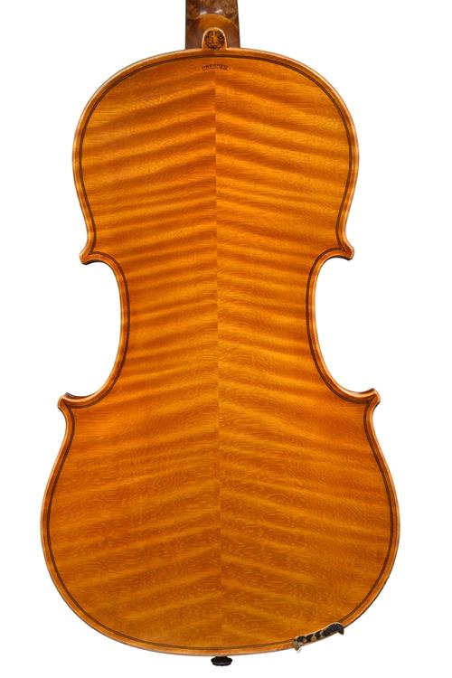 Back of viola by Louis Lowendall showing Stradi...