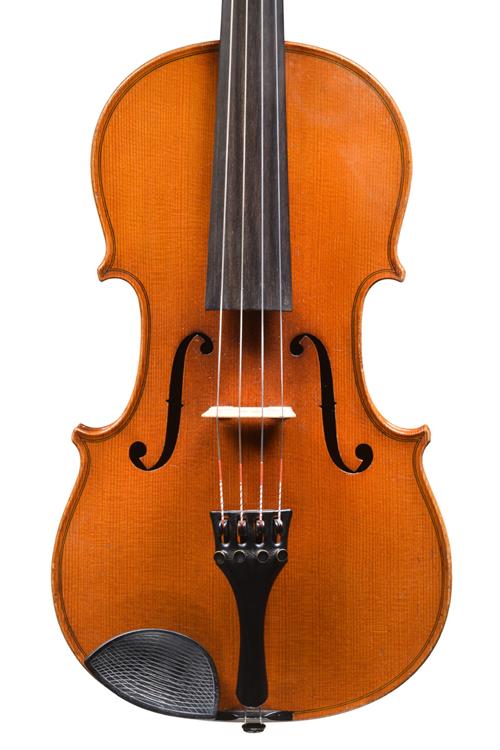Front of Strad model Lowendall viola made in Dr...